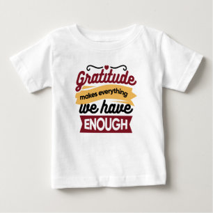 Glaube und Dankbarkeits-Kunst – Aufmunternde chris Baby T-shirt