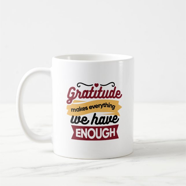 Glaube und Dankbarkeits-Kunst – Aufmunternde chris Kaffeetasse (Links)