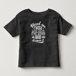 Glaube und Gehorsam – Inspirierende Schrift Kleinkind T-shirt