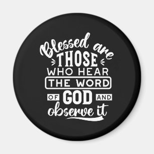 Glaube und Gehorsam – Inspirierende Schrift Magnet