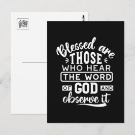 Glaube und Gehorsam – Inspirierende Schrift Postkarte