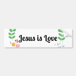 Glaube und Hoffnungen Jesus ist Autoaufkleber der