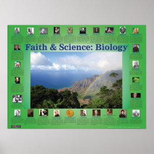 Glaube und Wissenschaft: Biologie Poster
