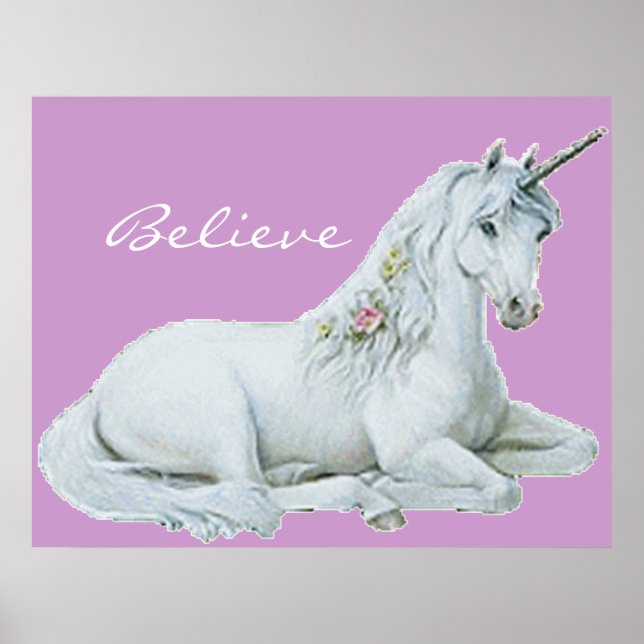 Glaube Unicorn Poster (Vorne)