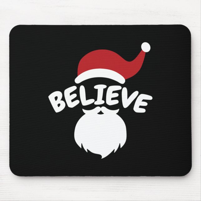 Glaube Weihnachten Niedlich Mousepad (Vorne)