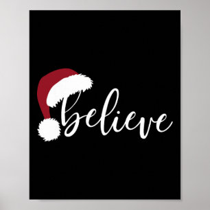 Glaube Weihnachten Weihnachtsmann Pajamas Familie  Poster