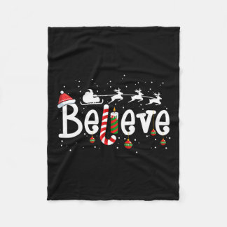 Glaube Weihnachten Weihnachtsmann Reindeer Candy C Fleecedecke