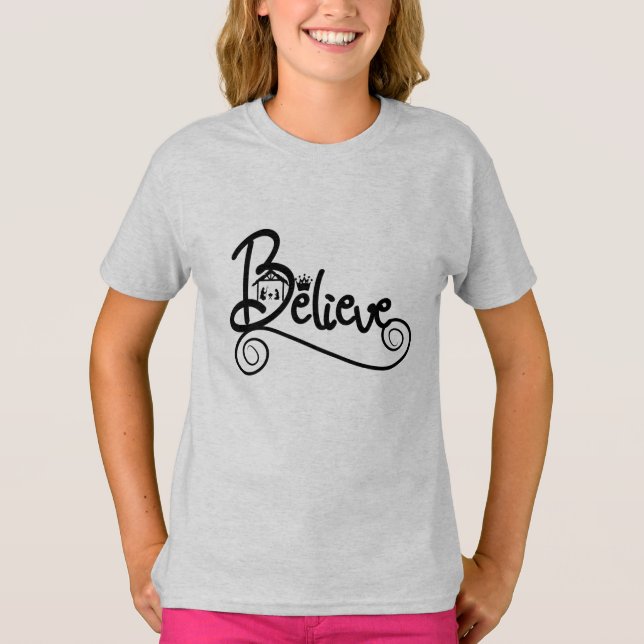 Glaube Weihnachtskrippe T-Shirt (Vorderseite)