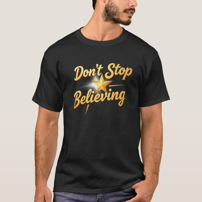 Glaube weiter Motivational T-Shirt (Vorderseite)