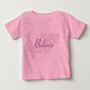 Glaube/Winter-Schneeflocken Baby T-shirt