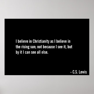 Glauben an Christus Poster