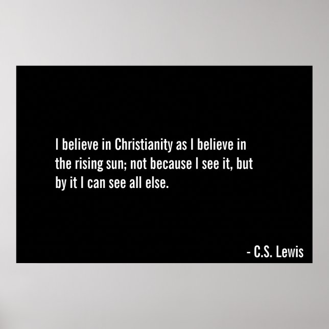 Glauben an Christus Poster (Vorne)