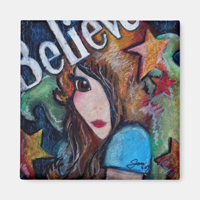 Glauben an Fairies Magnet (Vorne)