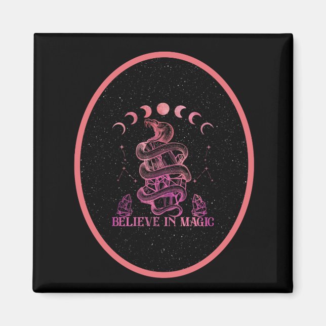 Glauben an magische Celestial Wiccan Art Magnet (Vorne)
