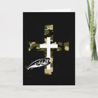 Glauben Angeln Jagd Tarndruck Kreuz Mit Haken B Ch