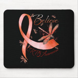 Glauben CRPS Bewusstsein Orange Ribbon Dragonfly L Mousepad