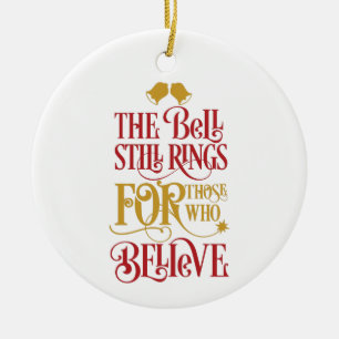 glauben   Die Glocke ruht noch Weihnachten Keramik Ornament