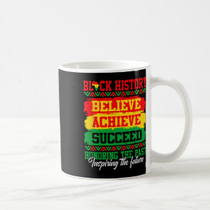 Glauben Erreichen Erfolg Schwarze Geschichte Monat Kaffeetasse