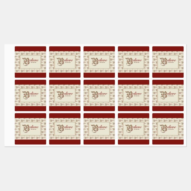 glauben etiketten (Blatt)