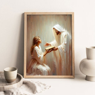 Glauben finden, Christliche Kunst, Jesus Christus  Poster