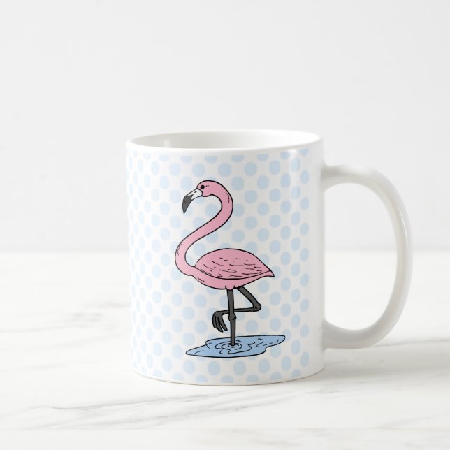 Glauben-Flamingo Kaffeetasse (Rechts)