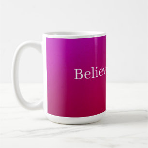 "Glauben" Fuchsia-Kaffee-Tasse Kaffeetasse
