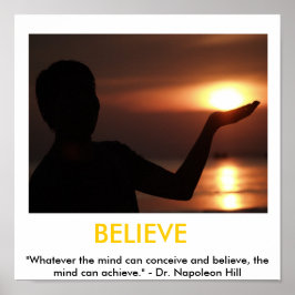 Glauben, Glaube, Möglichkeiten Motivierend Poster