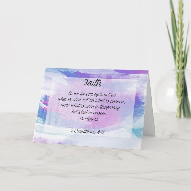 Glauben-Gruß-Karten-Ermutigungs-Bibel religiös Karte (Vorderseite)