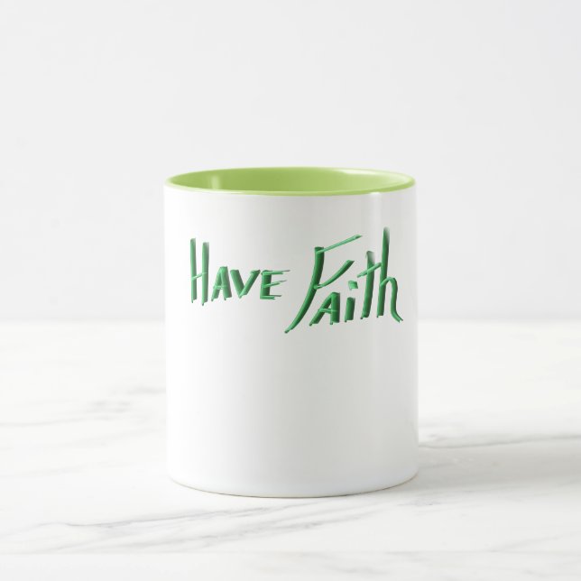 Glauben haben - Inspiration morgens Tasse (Zentrum)