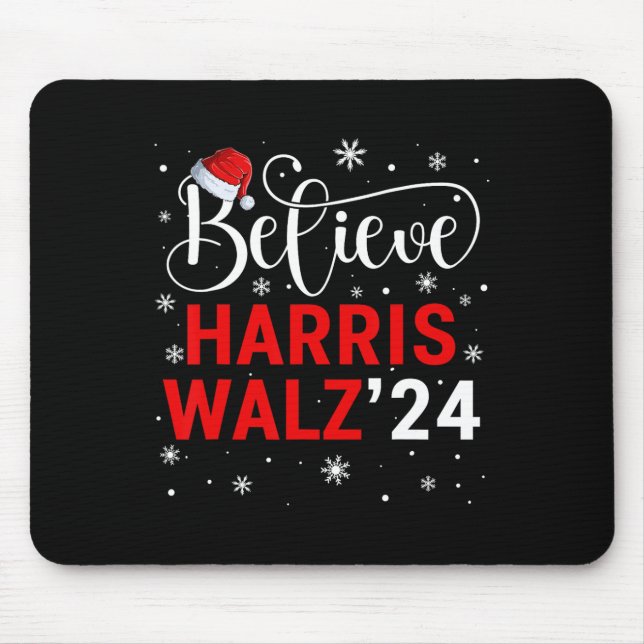 Glauben Harris Wheimer 24 Weihnachtsmannmützen Wei Mousepad (Vorne)