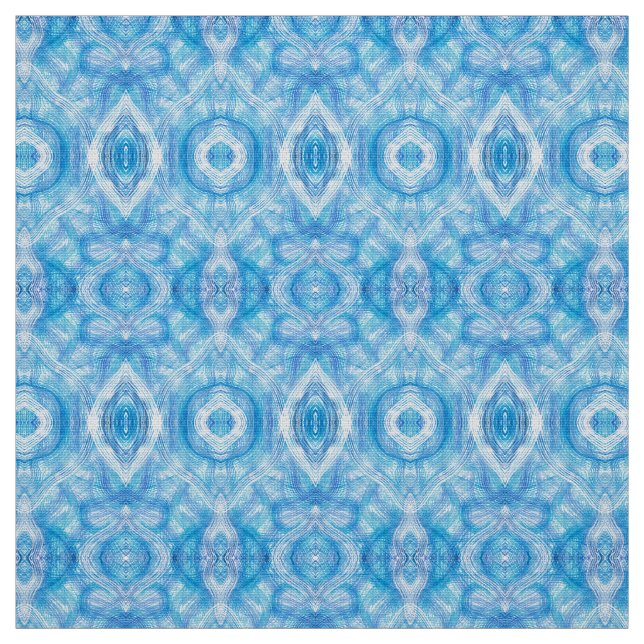 Glauben Hellblau Abstrakte Aquarellkunst Stoff (Muster)