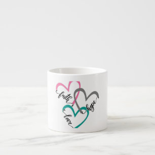Glauben Hoffnung Liebe Herzen Tasse