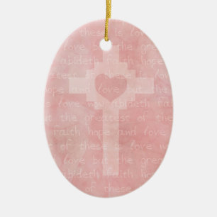 Glauben-Hoffnungs-und Liebe-christliche Keramikornament