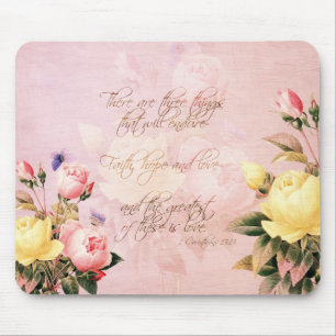 Glauben-Hoffnungs-und Liebe-Rosen Mousepad