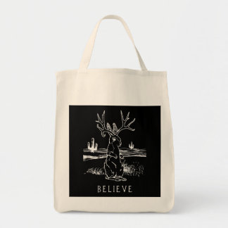 Glauben Jackalope Kryptid Rabbit Bunny Bekleidung Tragetasche