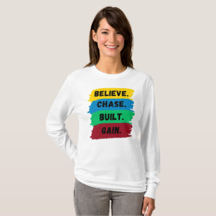 Glauben, Jase, gebaut, motivierend Slogan T-Shirt