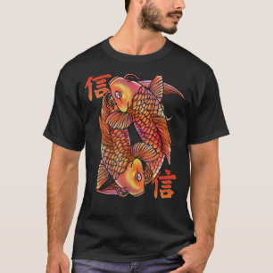 Glauben Koi Japanisch Nishikigoi Fisch Schmetterli T-Shirt