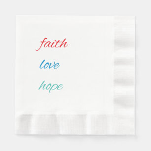 GLAUBEN, LIEBE, HOFFNUNG SERVIETTE