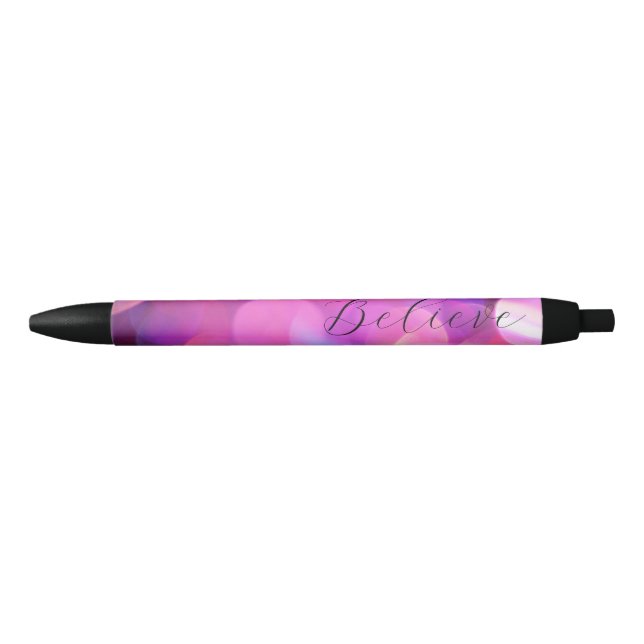 "Glauben" Lila Sparkle-Hintergrund Kugelschreiber (Vorderseite)