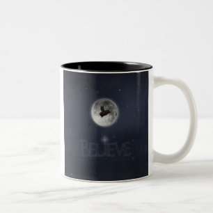 Glauben-Nächtliche Fliegen-Schwein-Tasse Zweifarbige Tasse