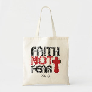 Glauben-nicht Furcht Bling Leben-Budget-Tasche Tragetasche