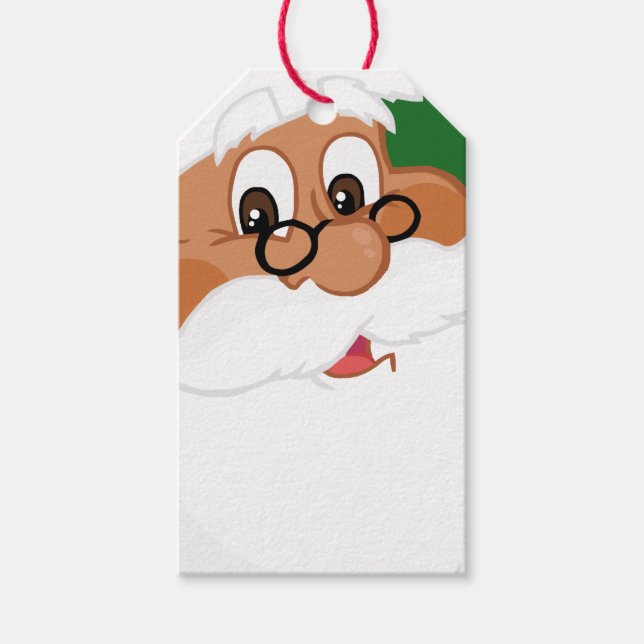 Glauben Sie an Black Santa Claus Papier Geschenkma Geschenkanhänger (Vorderseite)