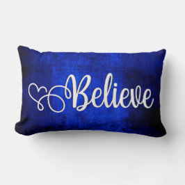 Glauben Sie an Bright Royal Blue - Lumbar Pillow Lendenkissen