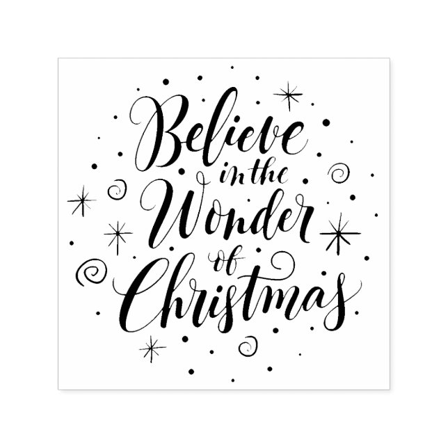 Glauben Sie an das Wunder der Christlichen Magie v Permastempel (Design)