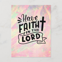 Glauben Sie an den Herrn Postkarte