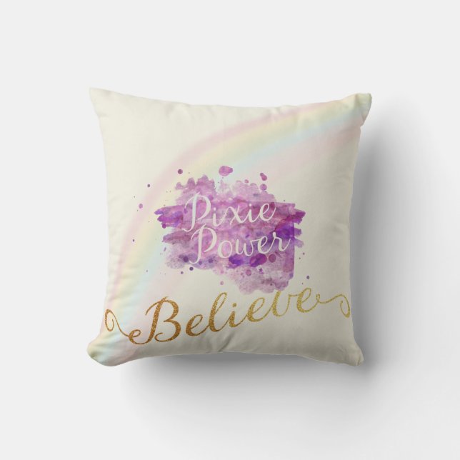 Glauben Sie an den Power von Pixies Pillow Kissen (Vorderseite)