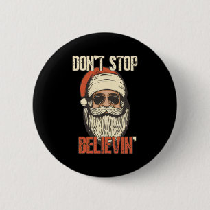 Glauben Sie an den Weihnachtsmann Vintage Weihnach Button