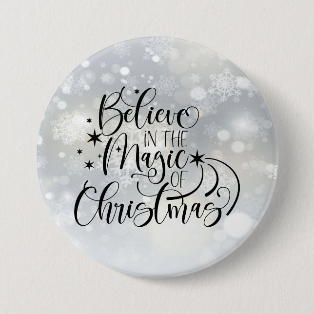 Glauben Sie an den Zauber der Weihnachtszeit - Sch Button (Vorderseite)