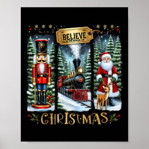 Glauben Sie an den Zauber des Weihnachtslehrernähr Poster