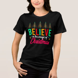 Glauben Sie an den Zauber von Weihnachten-82303 Tri-Blend Shirt